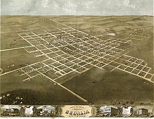 Sedalia Ruger Map 1869