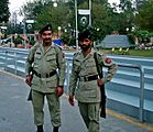 Soldiers at Wagah border