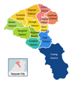 Taoyuan City Administrative Divisions Map