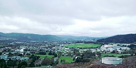 Upper Hutt, view towards city centre.