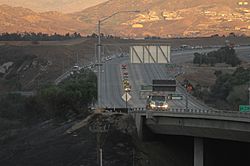 Yorba Linda freeway closure