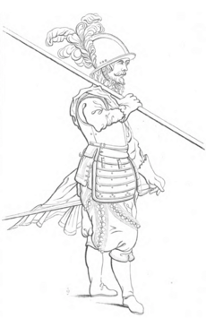 17th century European pikeman