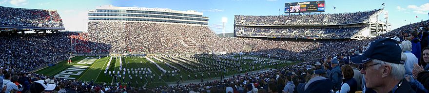 Beaver Stadium, home of the Penn State Nittany Lions football team