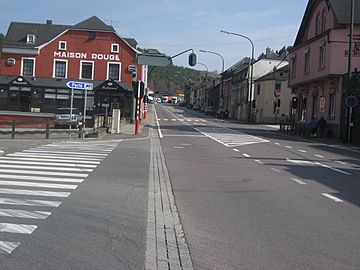 Border in Martelange (Be-Lux)