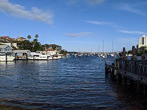 Careening Cove opposite Kirribilli Marina.