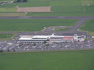 Dunedin Airport From the air