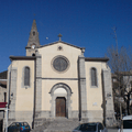 Façade de l'église de Barrême