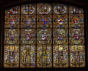 HeraldicEastWindow StLawrence'sChurch Mereworth Kent