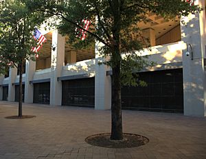 Looking WNW at south facade - J Edgar Hoover Building - Washington DC - 2012