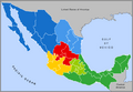 Mexico regional map