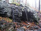 Mount Monadnock White Dot trail waterfall October 2009