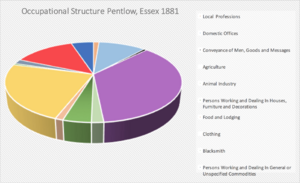 Occupational structure Pentlow 1881