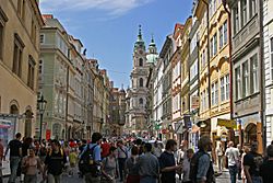 Prague crowd Malá Strana