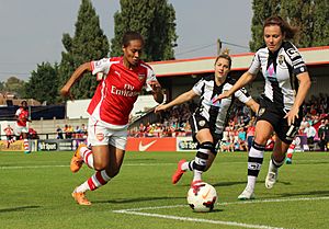 Rachel Yankey Rachel Corsie Arsenal Ladies Vs Notts County (18425487161)