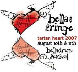 Tartan heart fringe