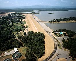 USACE Wister Lake and Dam.jpg