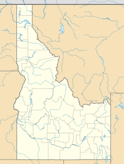 Location of Little Redfish Lake in Idaho, USA.