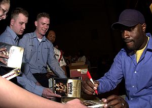 US Navy 030513-N-5576W-004 Antwone Fisher speaks to Sailors gathered in Naval Station Great Lakes^rsquo, Ross Auditorium