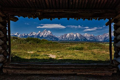 View through Cunningham Cabin