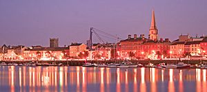 Waterford city at night - geograph.org.uk - 1034017