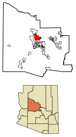 Location of Chino Valley in Yavapai County, Arizona