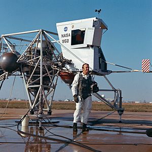 Alan Shepard during training for the Apollo 14 mission