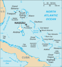 Map of Bahamas