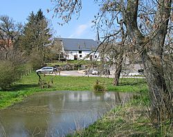 The St Lambert's church area of Bertogne