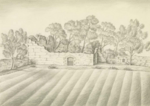 Drawing of Carribber Castle in 1837