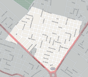 Street map of Cerrito de la Victoria