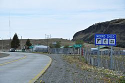 Entering Morro Chico, the second largest settlement in the municipality of Laguna Blanca