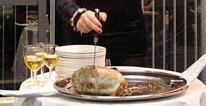 Cutting the haggis