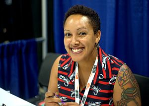 Justina Ireland in 2018 at the National Book Festival