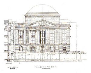 E 9th Street facade Cleveland Trust Co Bldg - 1907