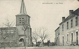 1920s era post card from Givarlais  (delegated commune) 