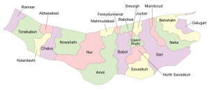 Counties of Mazandaran Province