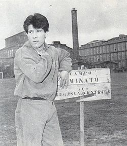 Omar Sívori in training with Juventus FC at Campo Combi