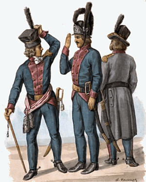 Polish soldiers of 3rd Lithuanian Infantry Regiment in 1792