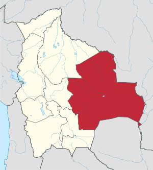 Location within Bolivia