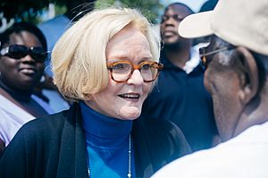 Senator Claire McCaskill at Ferguson protests