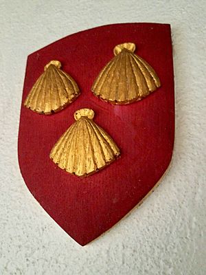 Shield with symbol of St. James the Great, Church of the Good Shepherd (Rosemont, Pennsylvania)