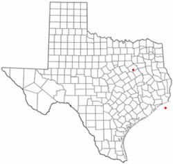 Location of Richland, Texas