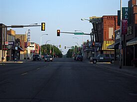 Downtown Detroit Lakes along Washington Avenue