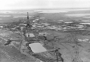 Aerial view of prudhoe bay