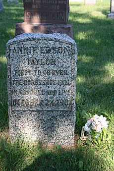 Annie's grave stone