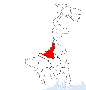 Location of Birbhum district in West Bengal