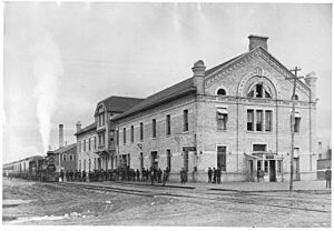 C.P.R. station, Winnipeg, MB, 1884