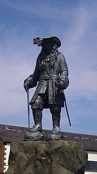 Carrickfergus Castle William III statue