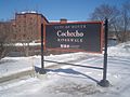 Cochecho Riverwalk sign, Dover, NH