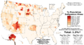 Indigenous Americans by county